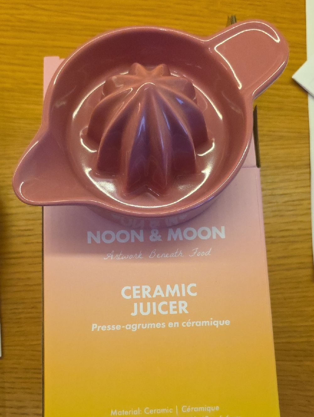 Noon & Moon Pink Ceramic Juicer